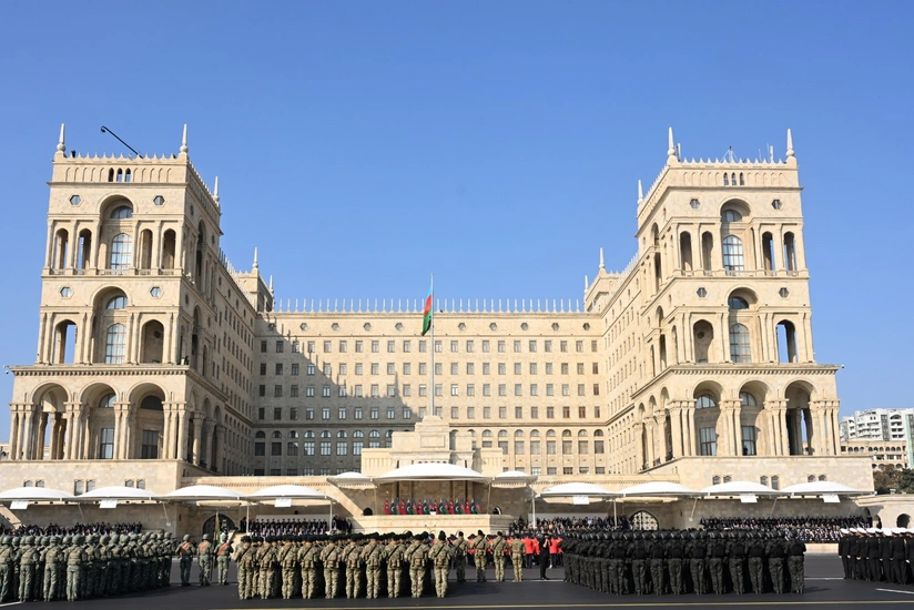 Президент Ильхам Алиев поделился публикацией о военном параде в Баку