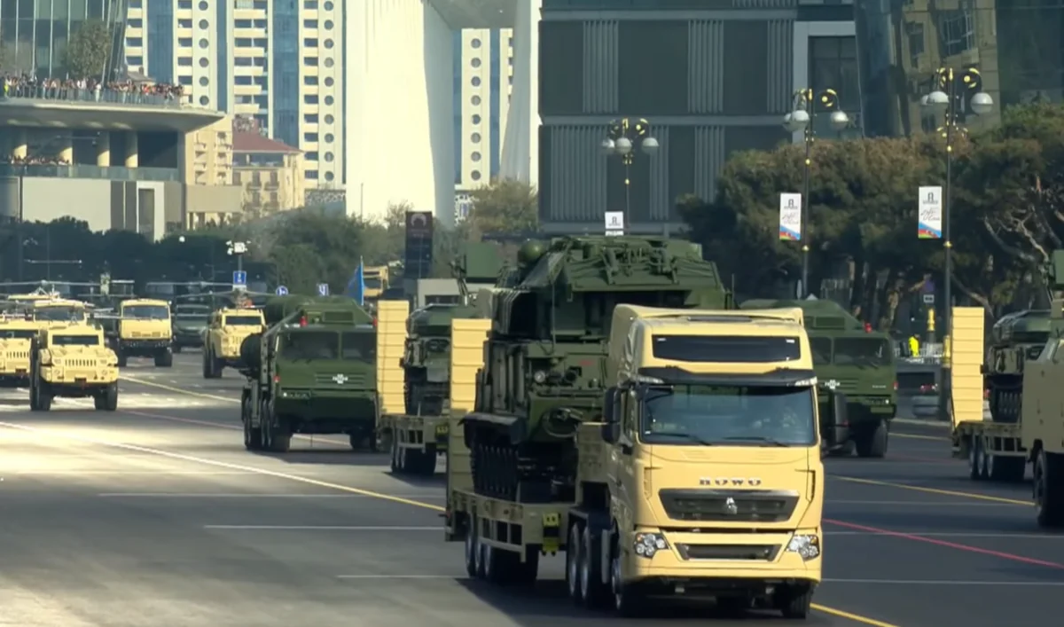 Viking mobile combat complex demonstrated at military parade in Baku