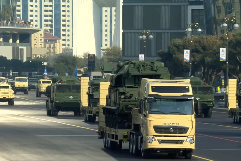 Bakıda hərbi paradda Vikinq hava hədəflərinə qarşı mobil döyüş kompleksi nümayiş etdirilib