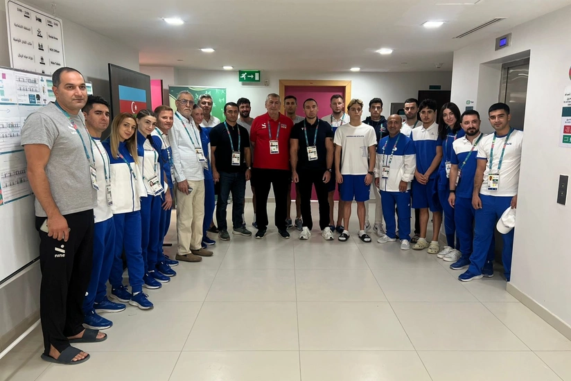 Milli Olimpiya Komitəsinin rəhbərliyi Ər-Riyadda Atletlər kəndində olub