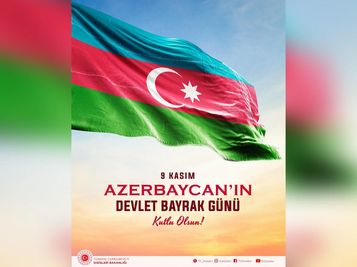 Turkish Foreign Ministry congratulates Azerbaijan on National Flag Day