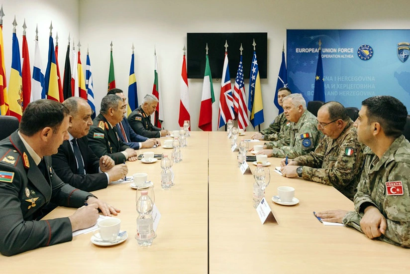 Zakir Həsənov Bosniya və Herseqovinadakı Aİ Komandanlığı və Türk kontingentini ziyarət edib