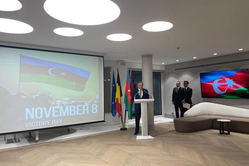 В посольстве Азербайджана в Бельгии отметили День Победы Азербайджана