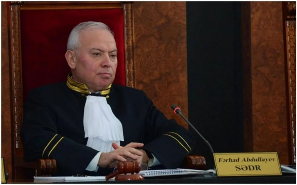 Farhad Abdullayev: Introduction of AI into judicial system - requirement of the time