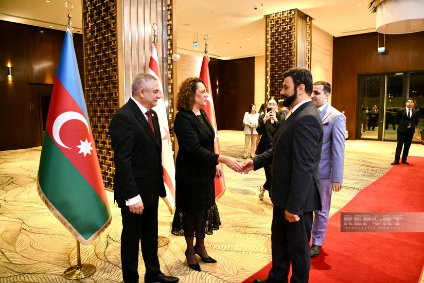 В Баку проходит официальный прием по случаю 42-летие независимости ТРСК