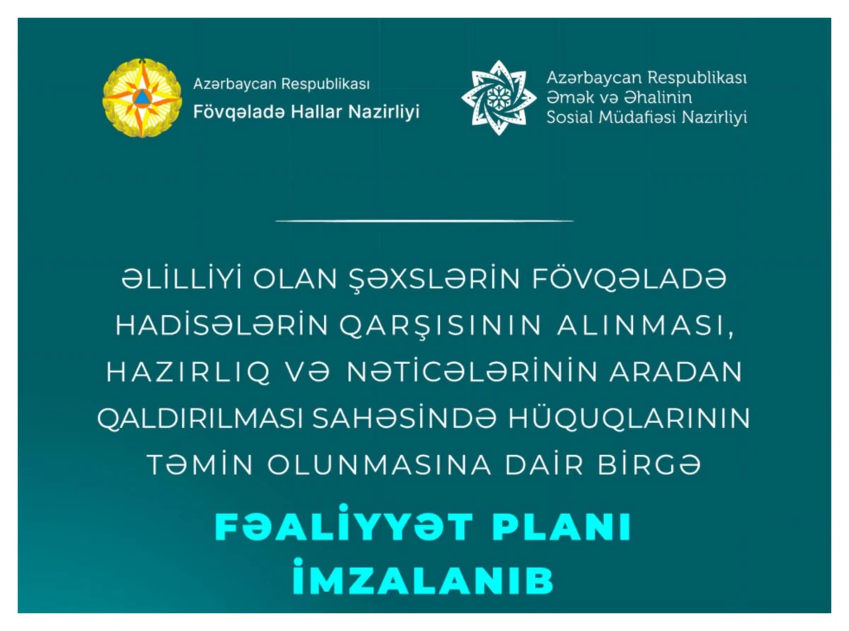 Əlilliyi olan şəxslər üçün erkən xəbərdarlıq tətbiqi yaradılacaq
