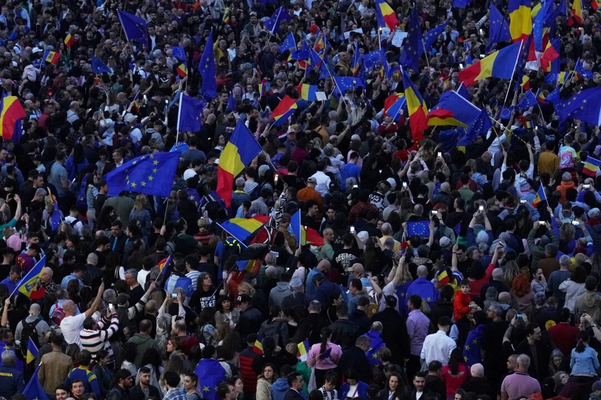В Бухаресте проходит акция протеста Альянса профсоюзов оборонной промышленности