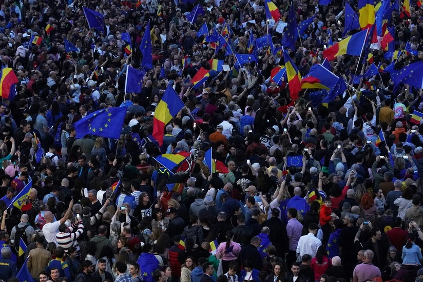 В Бухаресте проходит акция протеста Альянса профсоюзов оборонной промышленности