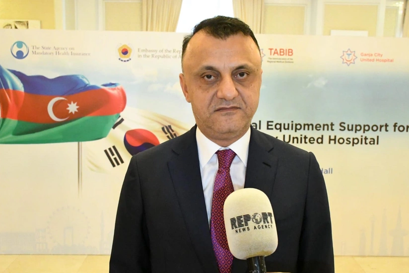 Vüqar Qurbanov: Cənubi Koreyadan Gəncə xəstəxanasına ianə edilən tibbi avadanlıqlar təhvil alınıb