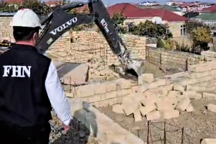 Masazırda qanunsuz tikinti sökülüb