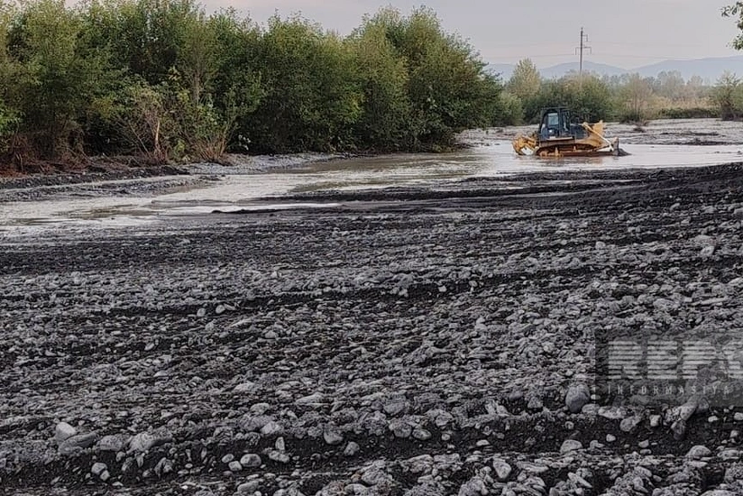 Oğuzdan axan dağ çaylarında qabaqlayıcı tədbirlər görülür