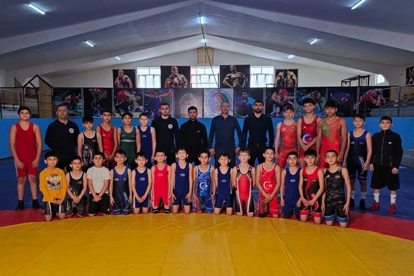 Şəmkirin Bayramlı kəndində güləş zalı istifadəyə verilib