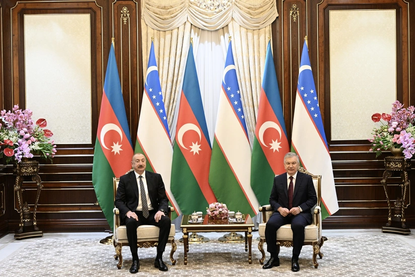 Azərbaycan və Özbəkistan prezidentlərinin təkbətək görüşü olub
