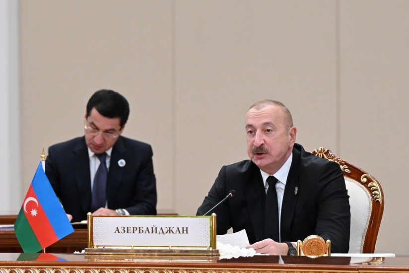 Prezident İlham Əliyev Mərkəzi Asiya Dövlət Başçılarının 7-ci Məşvərət Görüşünün iclasında iştirak edir