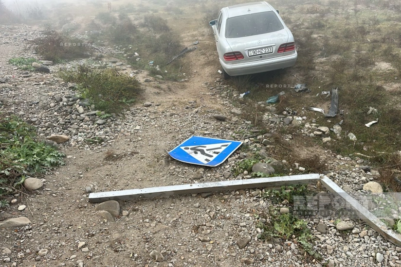 В Кюрдамире автомобиль столкнулся с отарой, погибли 10 голов скота