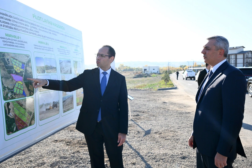 Zəngilanda aqroparka və Ağalıda kənd təsərrüfatı təyinatlı torpaq sahələrinə baxış keçirilib