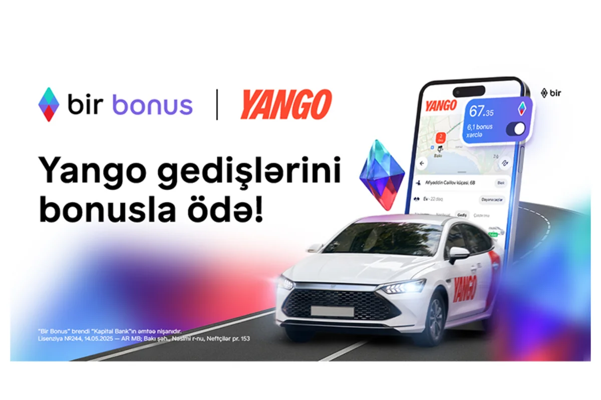 Taksi ödənişlərinizi Bir Bonusla edin, pulunuz cibinizdə qalsın