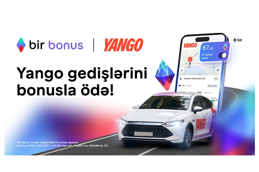 Taksi ödənişlərinizi Bir Bonusla edin, pulunuz cibinizdə qalsın