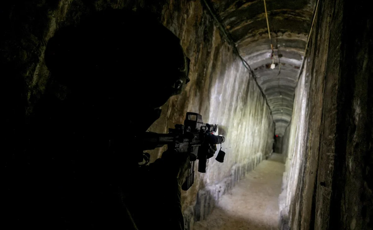 İsrail ordusu Qəzza zolağında 7 kilometr uzunluğunda tunel aşkar edib