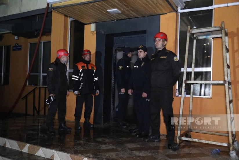 High-rise residential building ablaze in Baku's Yasamal district