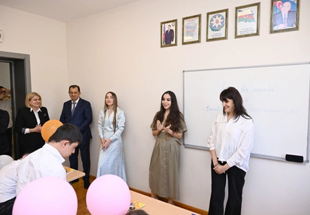 Vice-President of Heydar Aliyev Foundation Leyla Aliyeva visits boarding school in Lankaran