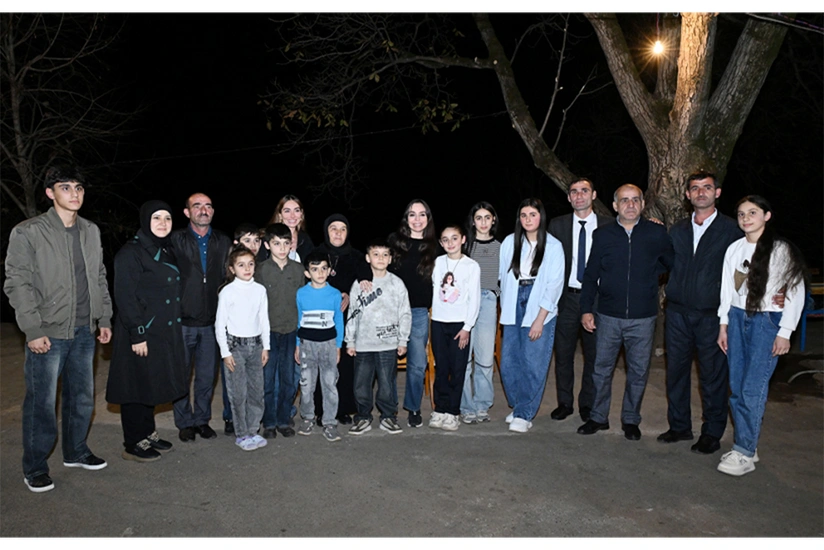 Leyla Əliyeva və Arzu Əliyeva Astarada Pəncəli Teymurovun ailəsini ziyarət ediblər