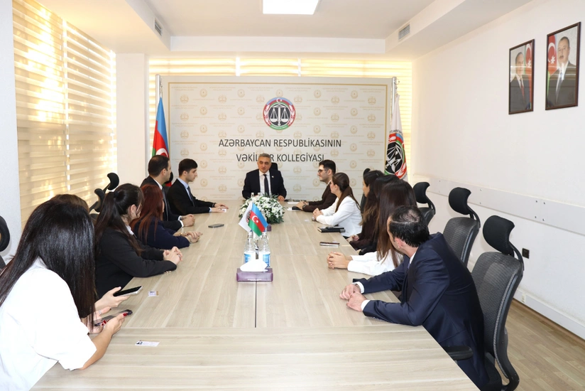 Anar Bağırov işə yeni qəbul edilən vəkil köməkçiləri ilə görüşüb