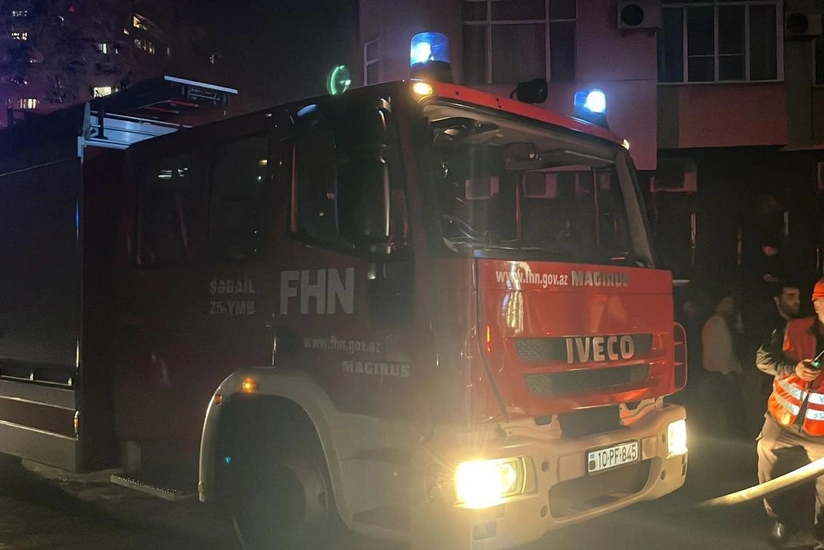 Yasamaldakı yaşayış binasında yanğın məhdudlaşdırılıb – YENİLƏNİB-2 - VİDEO