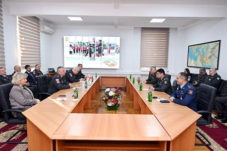 Azerbaijan National Defense University hosts a meeting with Georgian delegation