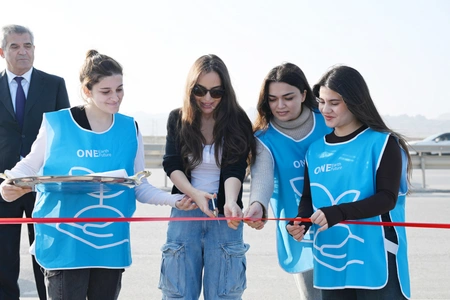 Vice-President of Heydar Aliyev Foundation Leyla Aliyeva attends inauguration of new park in Garadagh