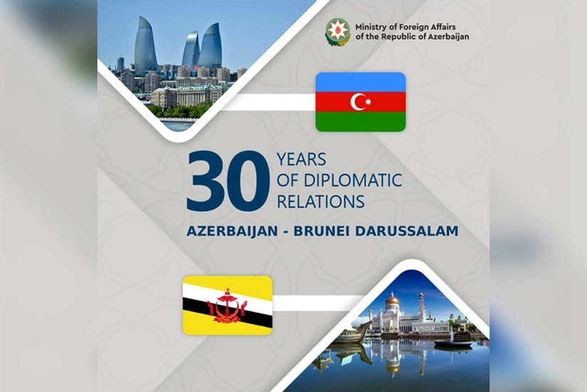 Azərbaycan XİN diplomatik münasibətlərin qurulmasının 30 illiyi münasibətilə Bruneyi təbrik edib
