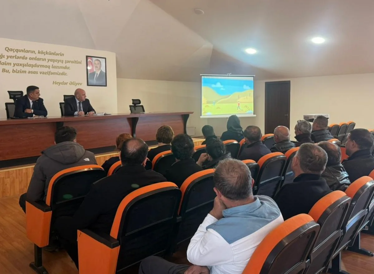 Məmmədbəyli və Xanabad kəndlərinin sakinləri mina təhlükəsi ilə bağlı maarifləndirilib