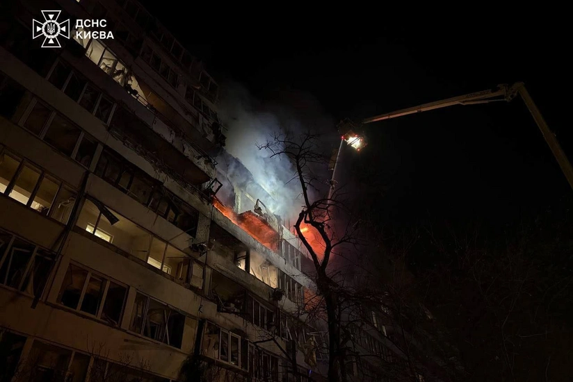 Kiyevə kütləvi raket və dronla hücum edilib, ölən və yaralılar var