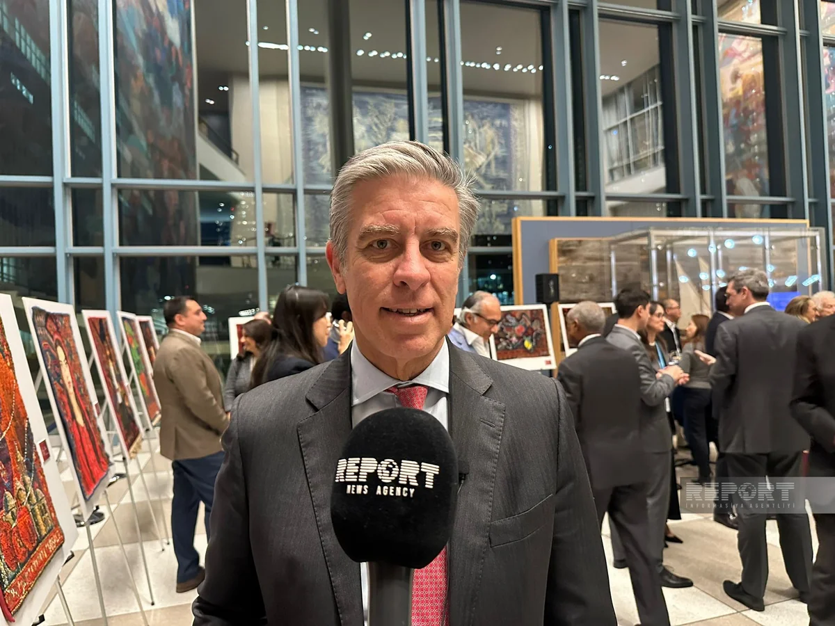 Portuguese ambassador praises Azerbaijan's carpet exhibition at UN