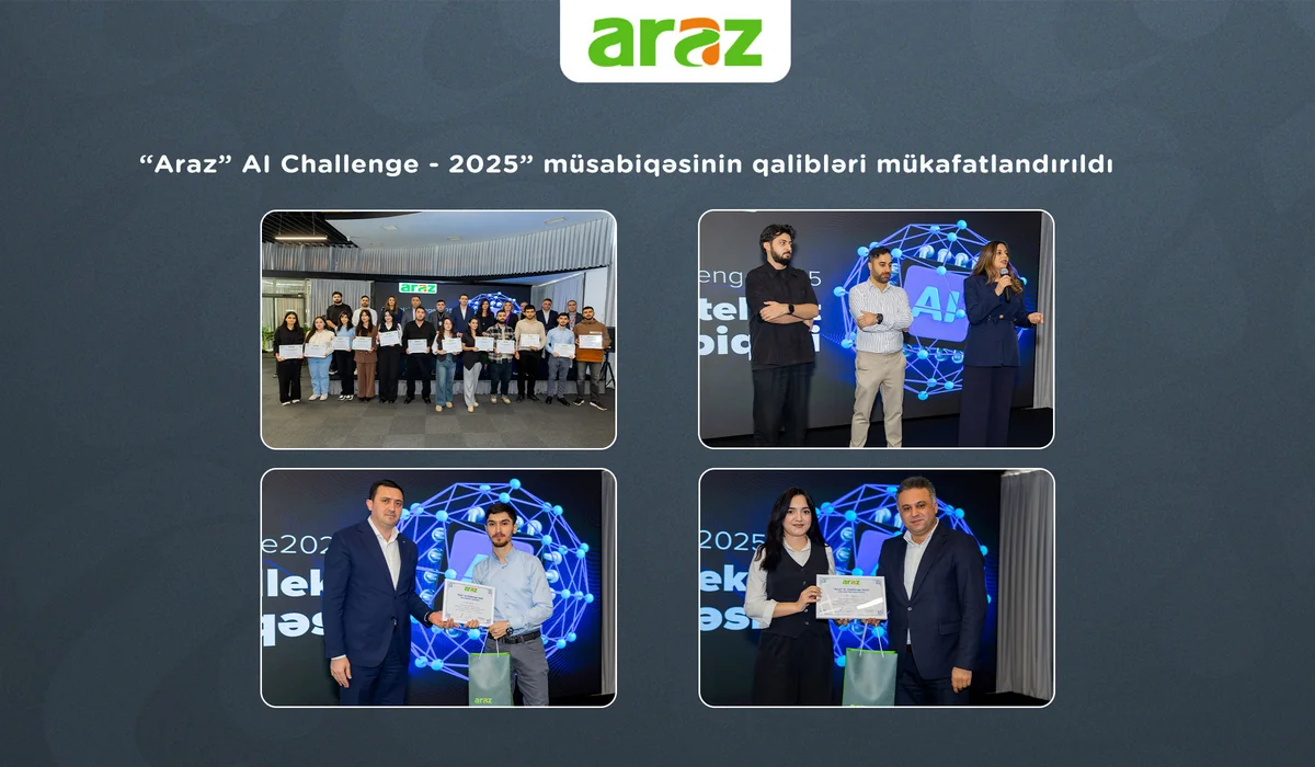 Araz AI Challenge - 2025 müsabiqəsinin qalibləri mükafatlandırıldı