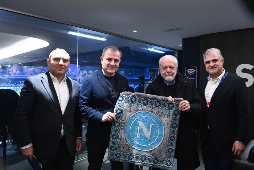 Ceyhun Bayramov Neapolda Napoli - Qarabağ qarşılaşmasını stadiondan izləyib