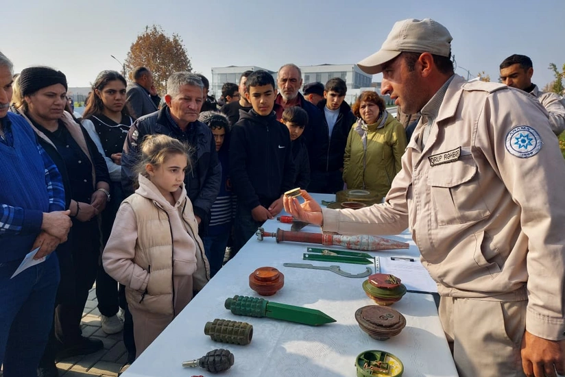 Another group of former IDPs leaves for Khorovlu village of Azerbaijan's Jabrayil district