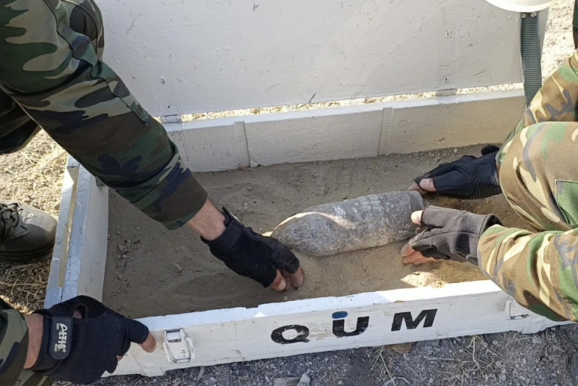 Naxçıvanda əl qumbarası və top mərmisi tapılıb