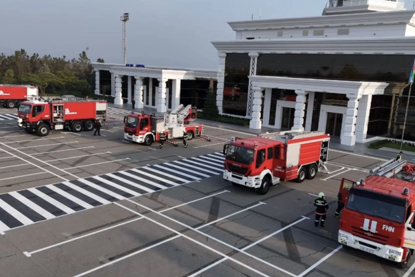 FHN Qəbələ aeroportunda təlim keçirib