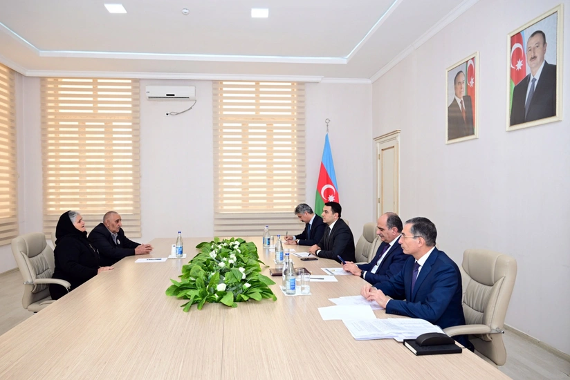 Adil Kərimli Ağdamda vətəndaşları qəbul edib