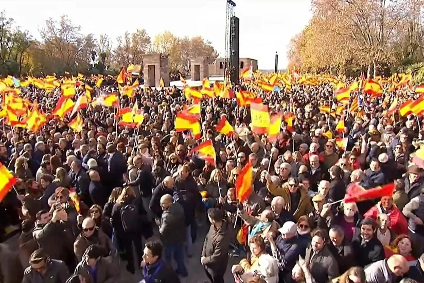В Мадриде десятки тысяч вышли на протесты, требуя досрочных выборов в парламент