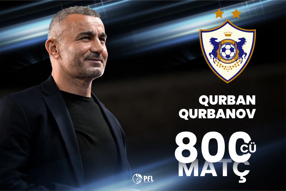 Qurban Qurbanov Qarabağın baş məşqçisi kimi 800-cü oyununu keçirib