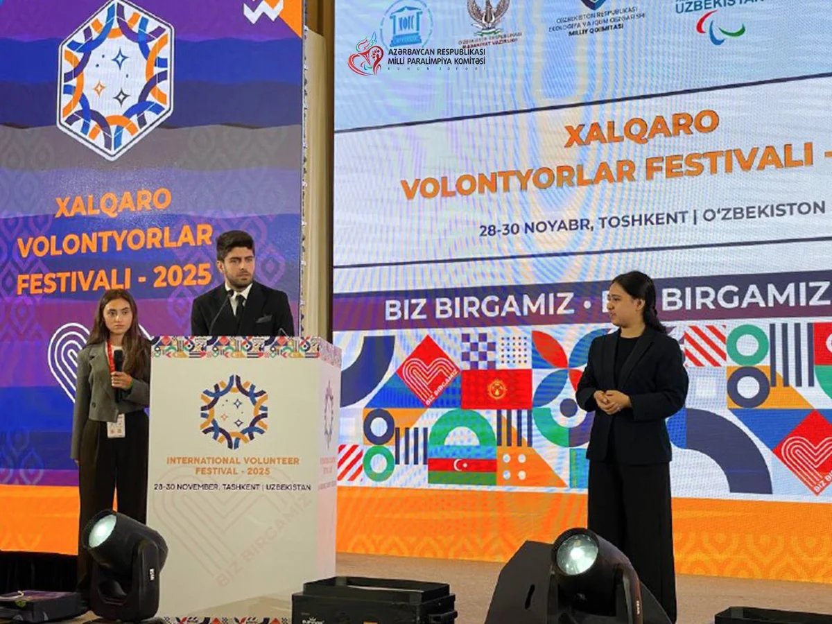 Azərbaycanın paralimpiya çempionu Özbəkistanda keçirilən festivalda iştirak edib