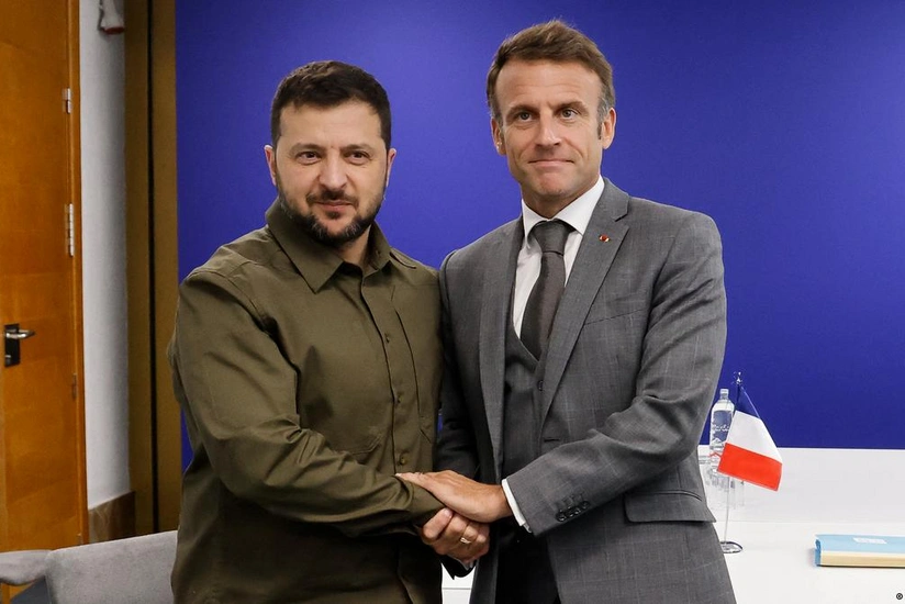 Zelenski və Makron Ukrayna üçün təhlükəsizlik zəmanətlərini müzakirə edib