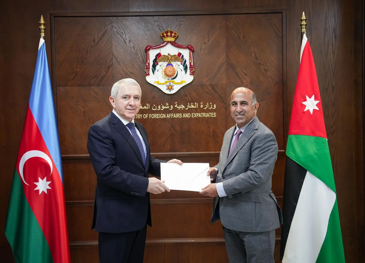 Azerbaijan's ambassador to Amman presents copy of credentials to Jordan MFA