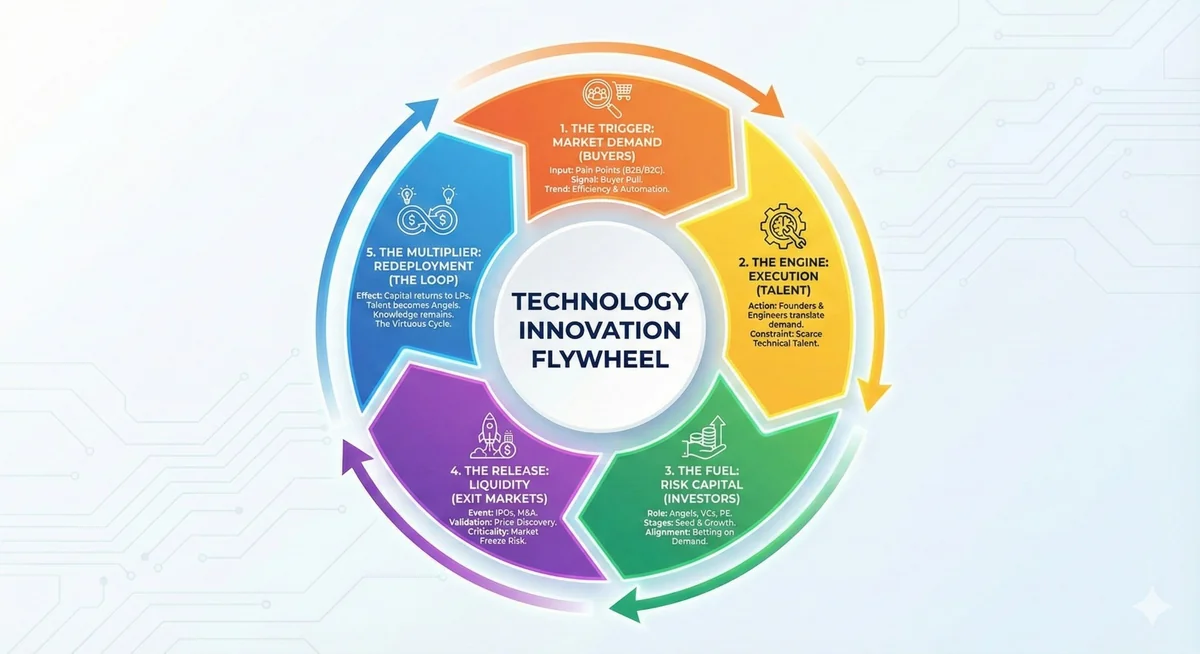 The Self-Reinforcing Engine: Deconstructing the Anatomy of the U.S. Innovation Flywheel