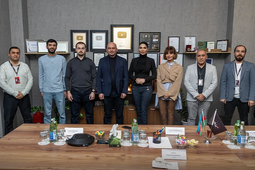 Делегация грузинского телеканала POS TV ознакомилась с рабочим процессом Baku TV