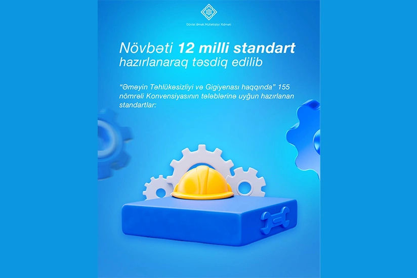 Əmək təhlükəsizliyi və idarəetməsi üzrə 12 yeni milli standart təsdiq olunub