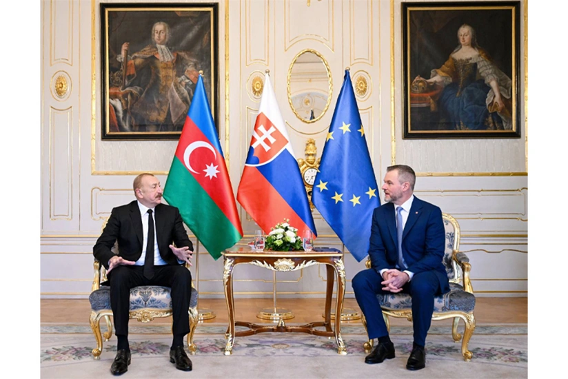 President of Azerbaijan Ilham Aliyev holds one-on-one meeting with President of Slovakia