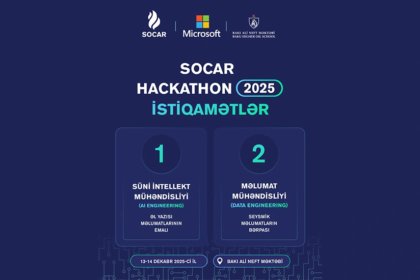 SOCAR Hackathon 2025in rəsmi tərəfdaşı məlum olub